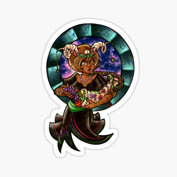 Capricorn Abundance Sticker