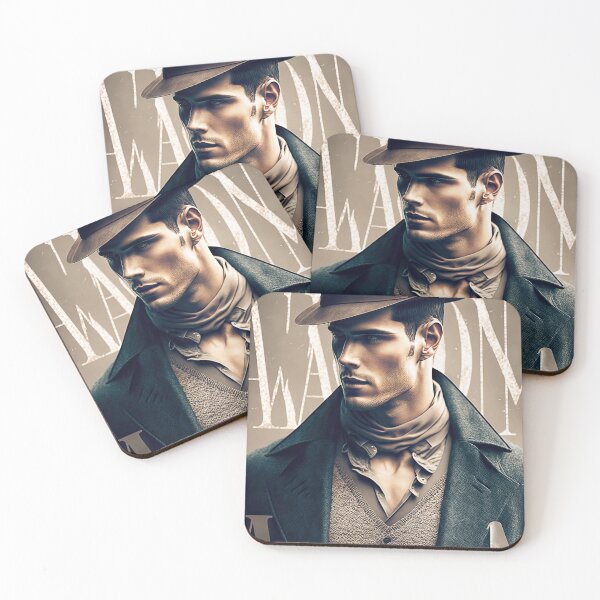 Item preview, Very handsome man in vintage poster style. designed and sold by mrlongfield.