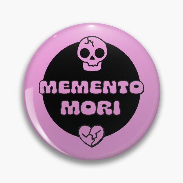Item preview, Memento Mori Skull and Hearts in Pink designed and sold by stoicjimny.