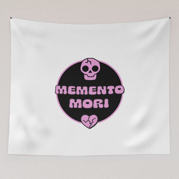 Item preview, Memento Mori Skull and Hearts in Pink designed and sold by stoicjimny.