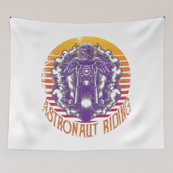 Item preview, Astronaut Riding Motorcycle designed and sold by zemama.