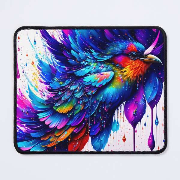 Item preview, Paint Splash Bird Digital Art designed and sold by ArtsyWishesShop.