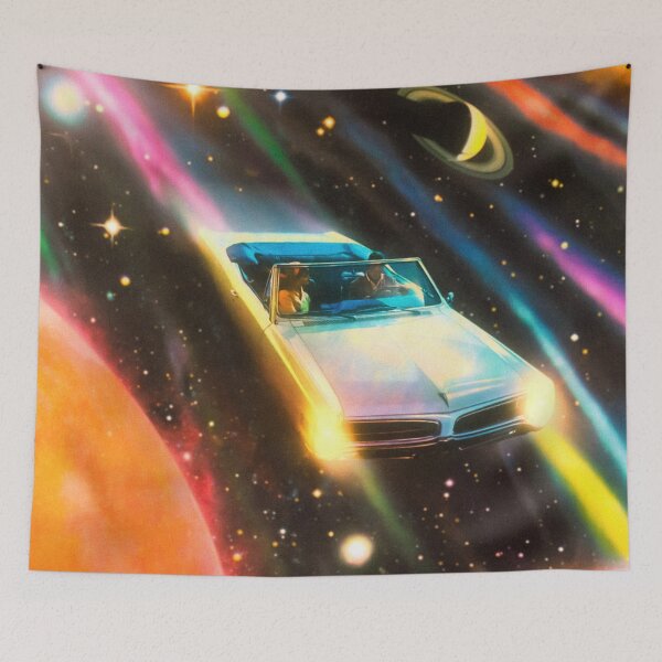 Item preview, When The Light Gets In - Colorful Sci-Fi Space Exploration Adventure Collage Art, Retro-Futuristic Design designed and sold by Taudalpoi.
