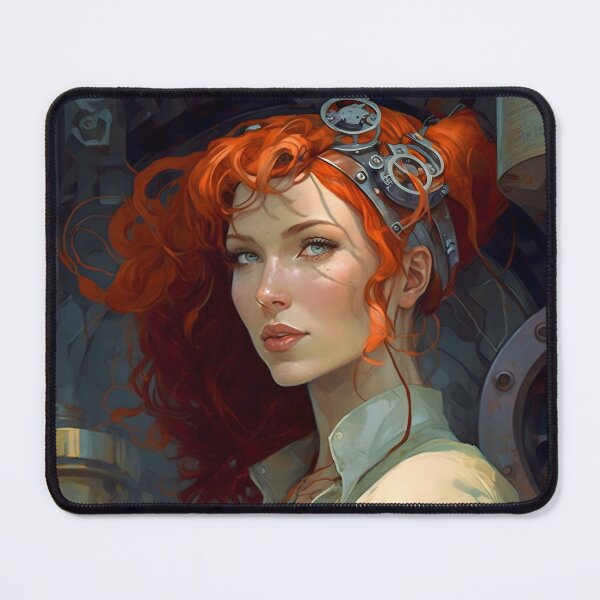 Item preview, Redhead mechanic woman designed and sold by Animal-ink.