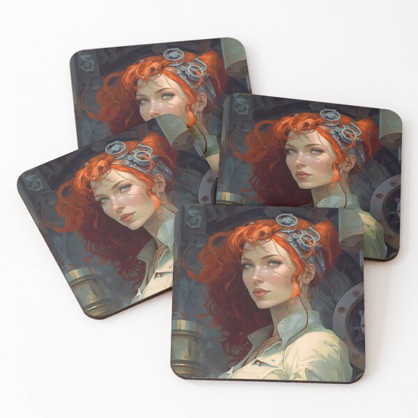 Item preview, Redhead mechanic woman designed and sold by Animal-ink.