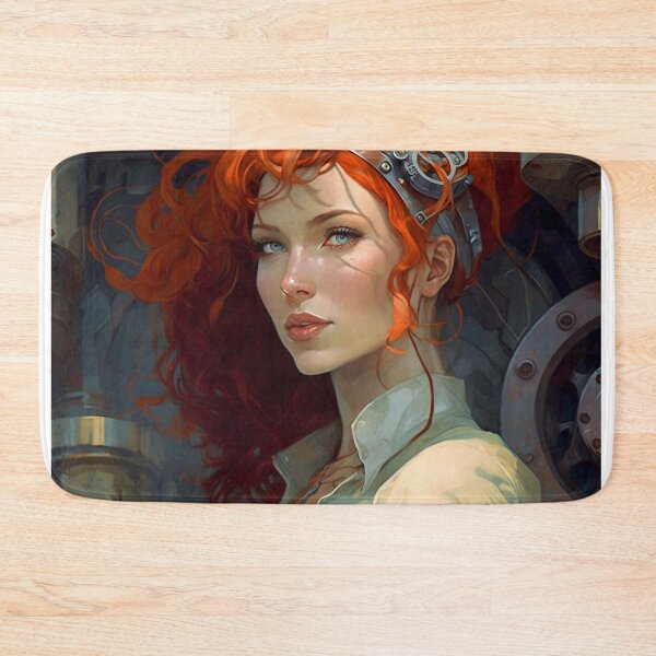 Item preview, Redhead mechanic woman designed and sold by Animal-ink.