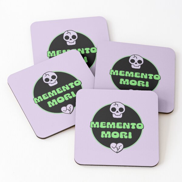 Item preview, Memento Mori Skull and Hearts in Green designed and sold by stoicjimny.