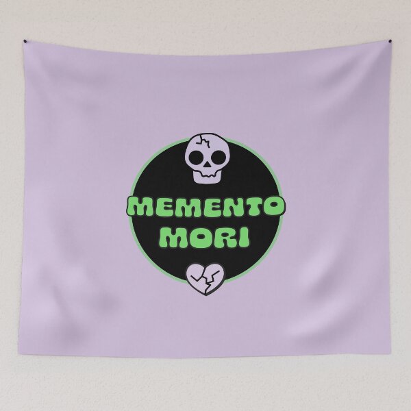 Item preview, Memento Mori Skull and Hearts in Green designed and sold by stoicjimny.