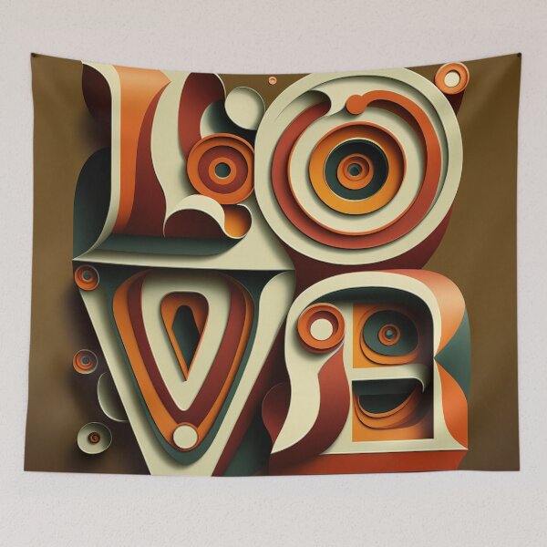 Item preview, Groovy Valentine Love designed and sold by Juliascutecornr.