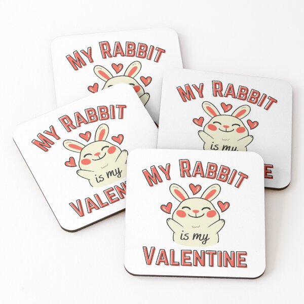 Item preview, My Rabbit Is My Valentine designed and sold by Sophie’s Tees.