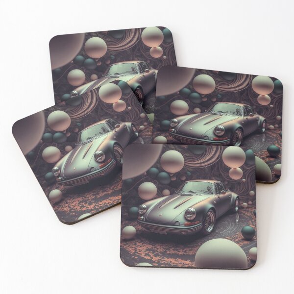 Item preview, Porsche 911 in modern abstract background, 8k, 3D Render designed and sold by FromAIwithLove.