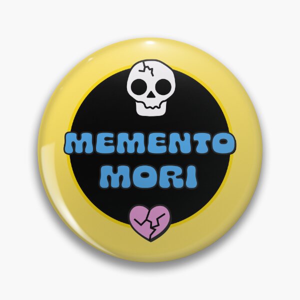 Item preview, Memento Mori Skull and Hearts in Blue designed and sold by stoicjimny.