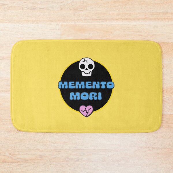 Item preview, Memento Mori Skull and Hearts in Blue designed and sold by stoicjimny.