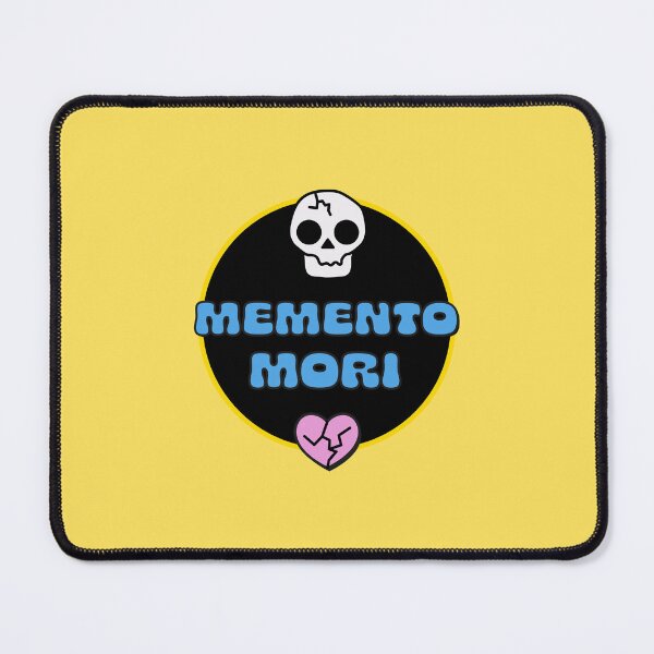 Item preview, Memento Mori Skull and Hearts in Blue designed and sold by stoicjimny.