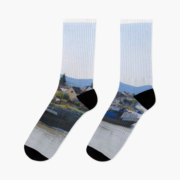 Item preview, Barge on the River Rhine 4 designed and sold by FranWest.