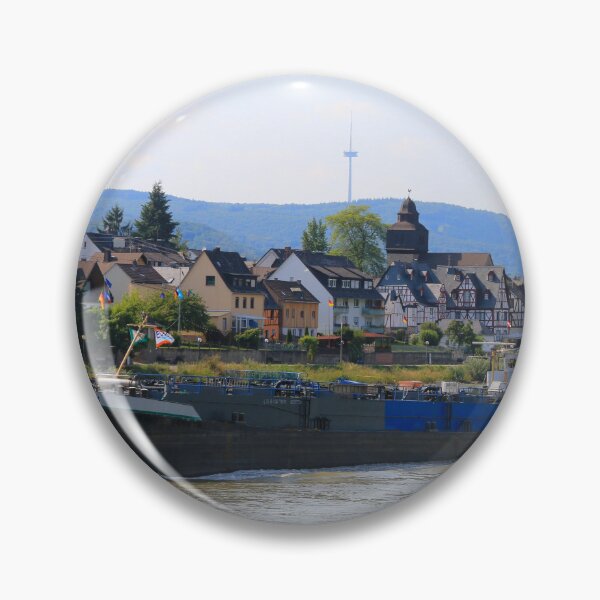 Item preview, Barge on the River Rhine 4 designed and sold by FranWest.