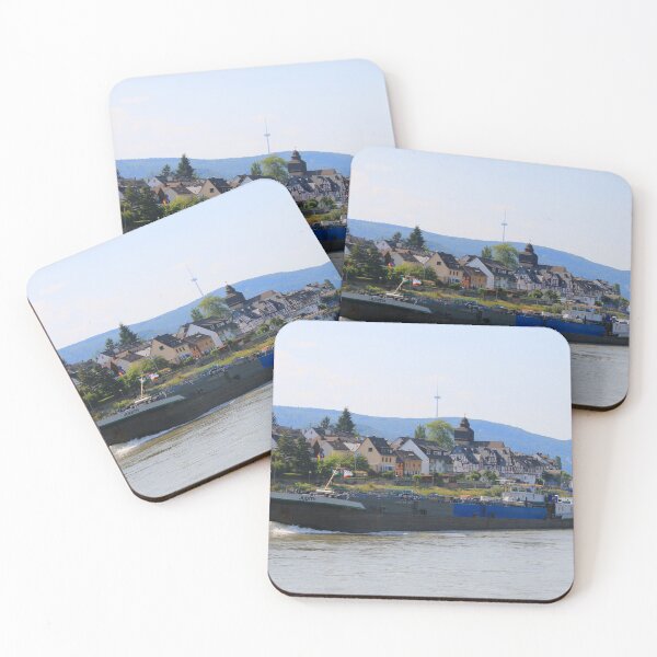 Item preview, Barge on the River Rhine 4 designed and sold by FranWest.
