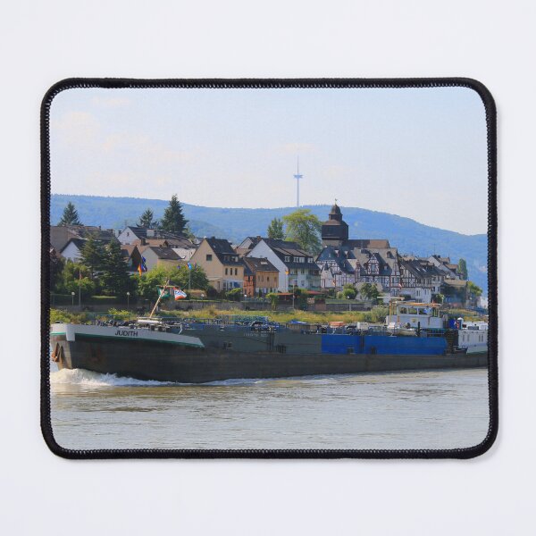 Item preview, Barge on the River Rhine 4 designed and sold by FranWest.