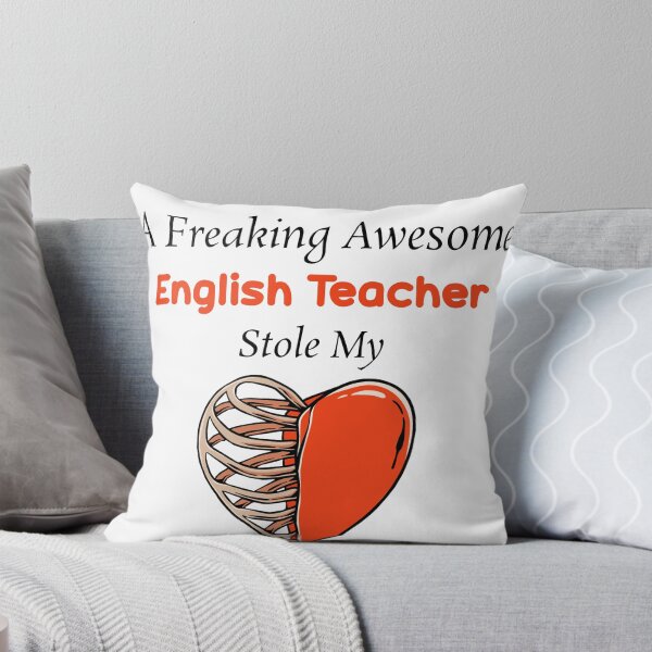 Item preview, A Freaking Awesome English Teacher Stole My Heart , English Teacher Valentines designed and sold by The2Art.