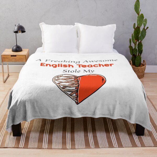 Item preview, A Freaking Awesome English Teacher Stole My Heart , English Teacher Valentines designed and sold by The2Art.