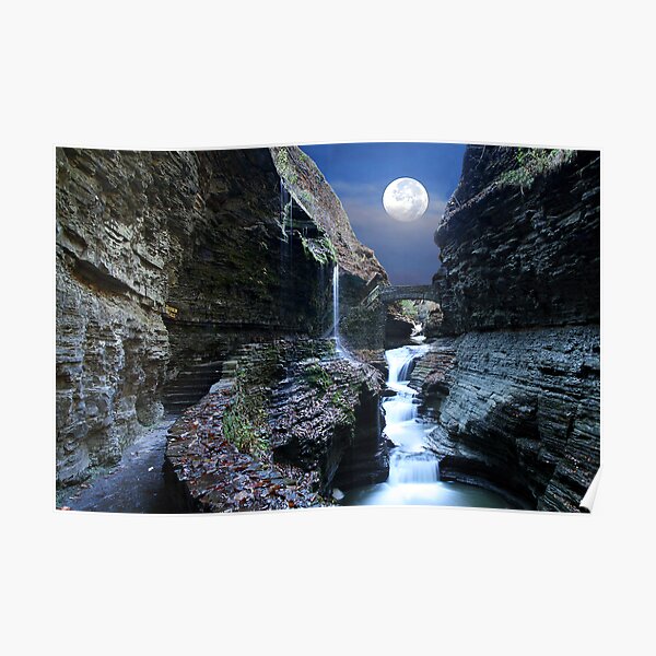 Rainbow Waterfalls Poster