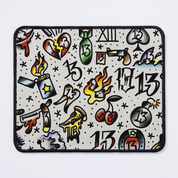 Item preview, Lucky 13 tattoo designs. designed and sold by Jamiee6610.