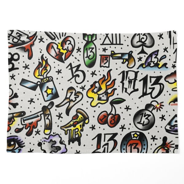 Numbers L|adults 18+ Colorful Numbers 13 Temporary Tattoos For Concerts &  Games