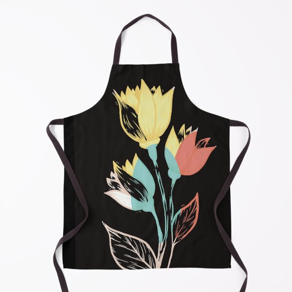 Item preview, Tulips in yellow, red and blue, floral design, pattern, simple, elegant designed and sold by KinsleyCole.