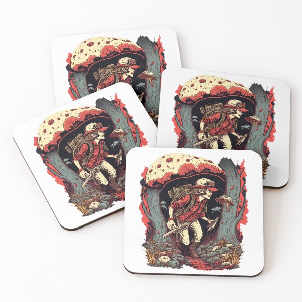 Item preview, Mushroom Hunter Retro 80s Style Fungi Mycology Lover designed and sold by ArtsyTreasures.