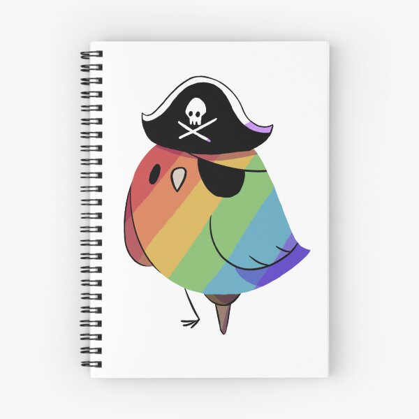 Item preview, gay pirate birb designed and sold by AlGrayCreative.