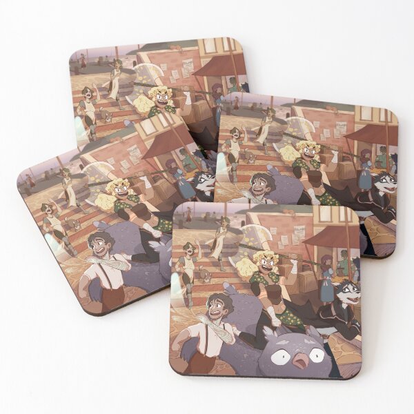 Item preview, run away! (aka three chaotic dumbasses steal an owlbear) designed and sold by AlGrayCreative.