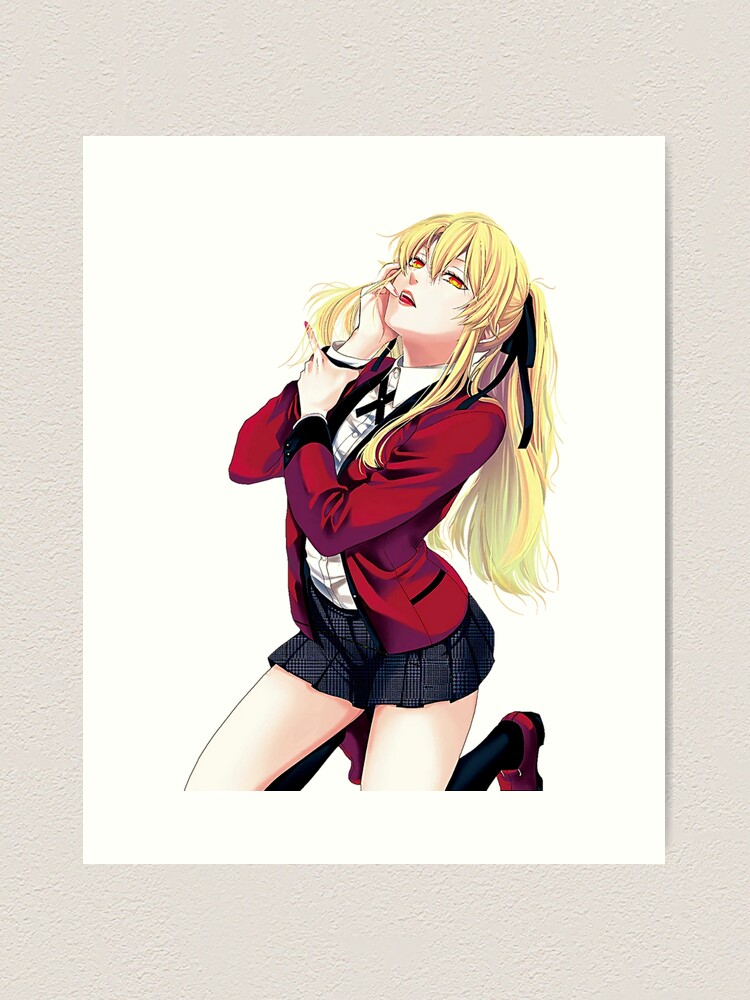 Camiseta Feminina Anime Kakegurui Yumeko Kirari Saotome Unissex