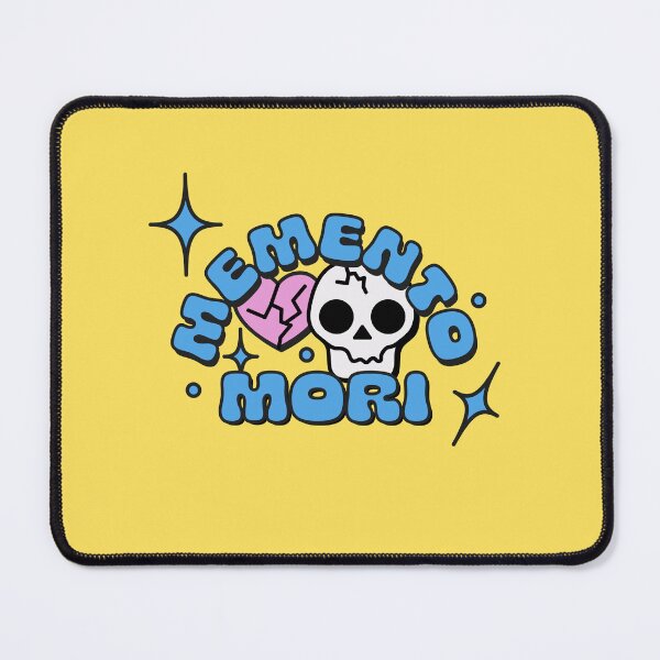 Item preview, Memento Mori Typography Arch with Skull and Hearts in Blue designed and sold by stoicjimny.