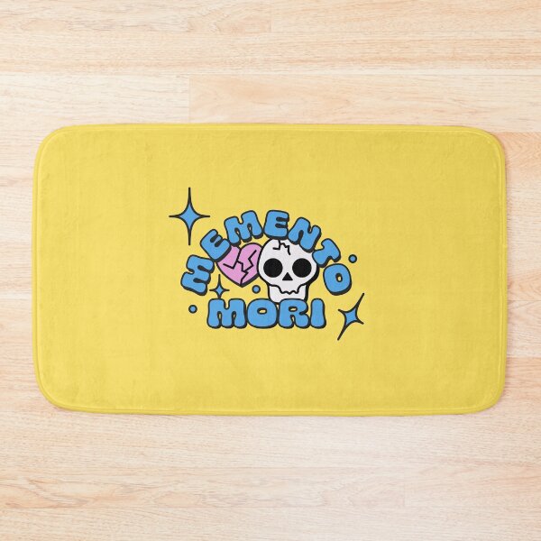 Item preview, Memento Mori Typography Arch with Skull and Hearts in Blue designed and sold by stoicjimny.