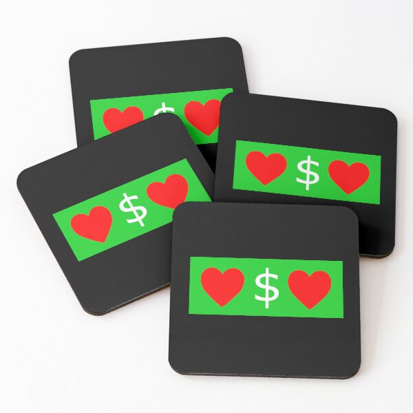 Item preview, Hearted $ (Heart Dollar) designed and sold by LEOEXPRESS.