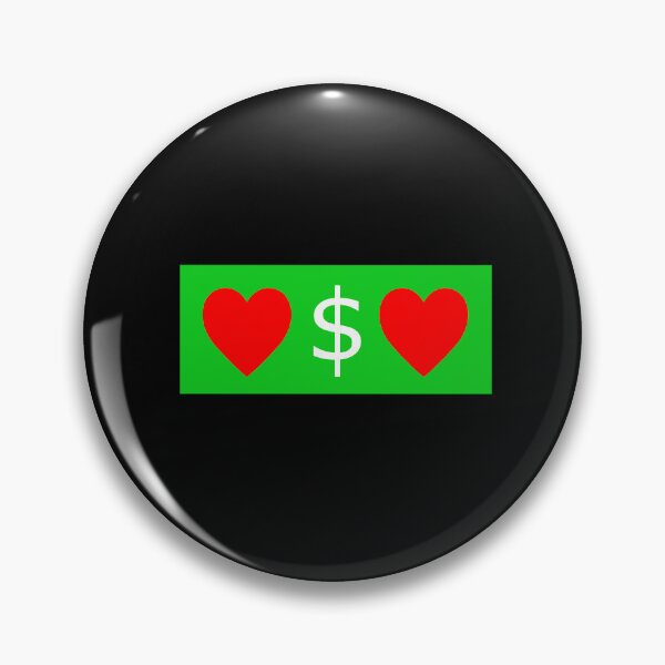 Item preview, Hearted $ (Heart Dollar) designed and sold by LEOEXPRESS.
