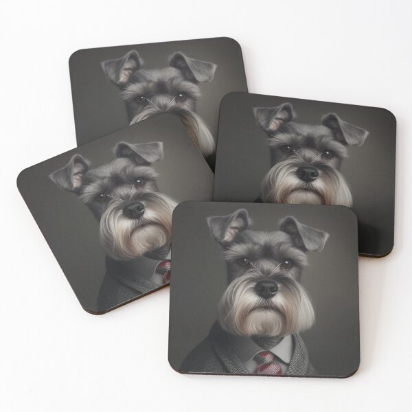 Item preview, Schnauzer in a suit designed and sold by IllReputes.