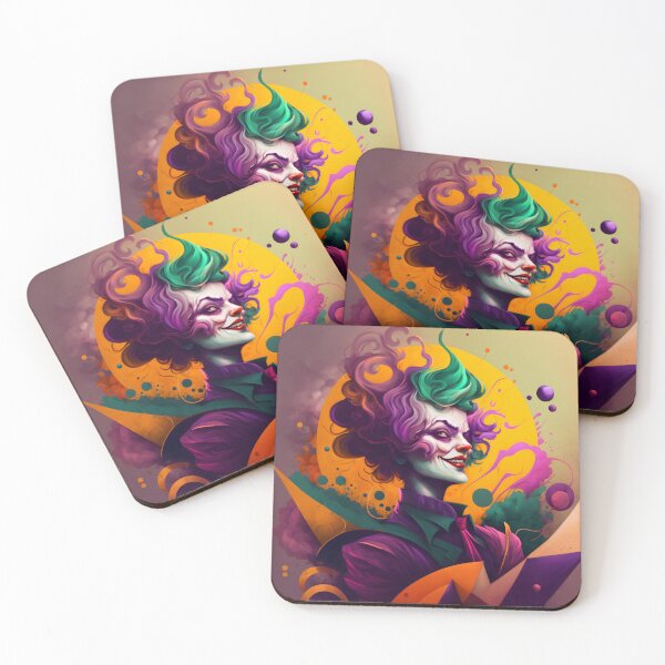 Item preview, smiling Joker woman style designed and sold by Animal-ink.