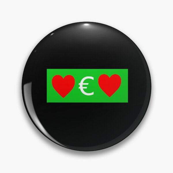 Item preview, Hearted € (Heart Euro) designed and sold by LEOEXPRESS.