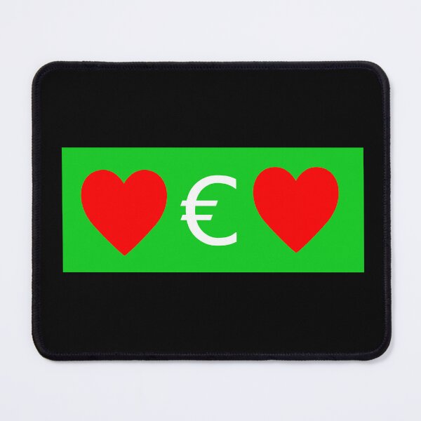 Item preview, Hearted € (Heart Euro) designed and sold by LEOEXPRESS.