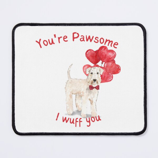 Item preview, You are Pawsome I wuff you - Wheaten Terrier Valentine designed and sold by beastieboutique.