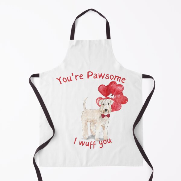 Item preview, You are Pawsome I wuff you - Wheaten Terrier Valentine designed and sold by beastieboutique.