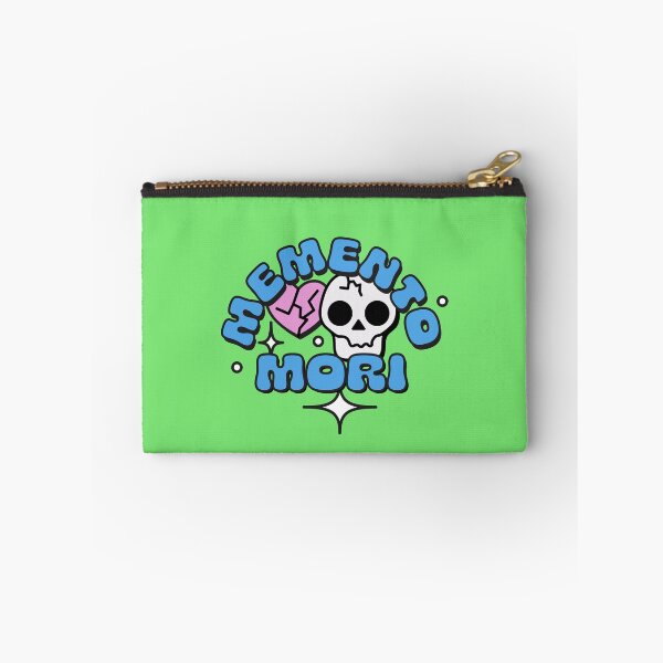 Item preview, Memento Mori with Skull and Hearts in Blue, Pink and White designed and sold by stoicjimny.
