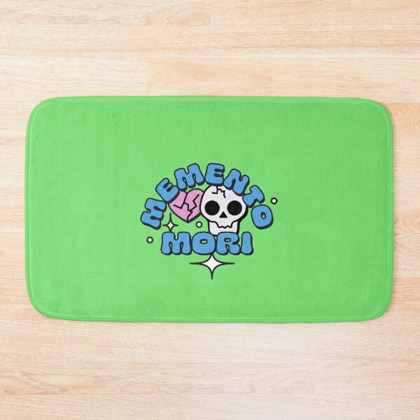 Item preview, Memento Mori with Skull and Hearts in Blue, Pink and White designed and sold by stoicjimny.