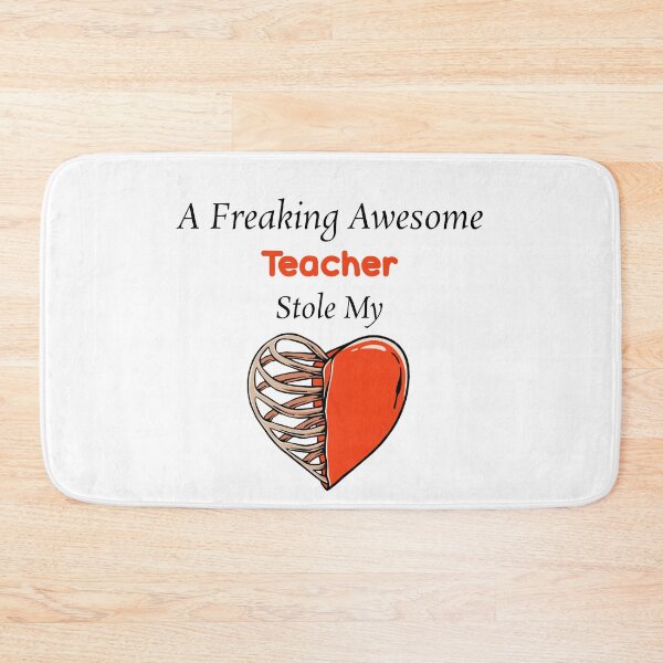 Item preview, A Freaking Awesome Teacher Stole My Heart , Teacher Valentines designed and sold by The2Art.