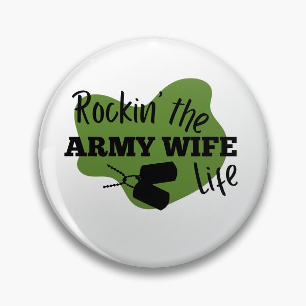 Item preview, Pegatina Rockin' the Army Wife Life, pegatinas para cónyuges militares designed and sold by mjs-Creative.