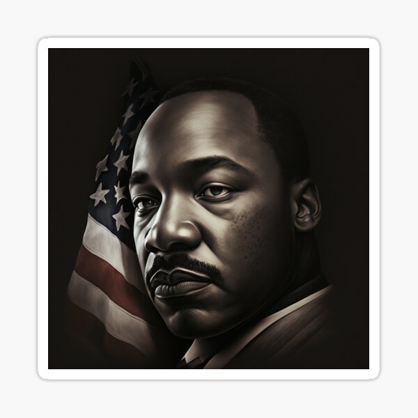 Artikel-Vorschau von Martin-Luther-King-Tag-Aufkleber, designt und verkauft von L-Media.