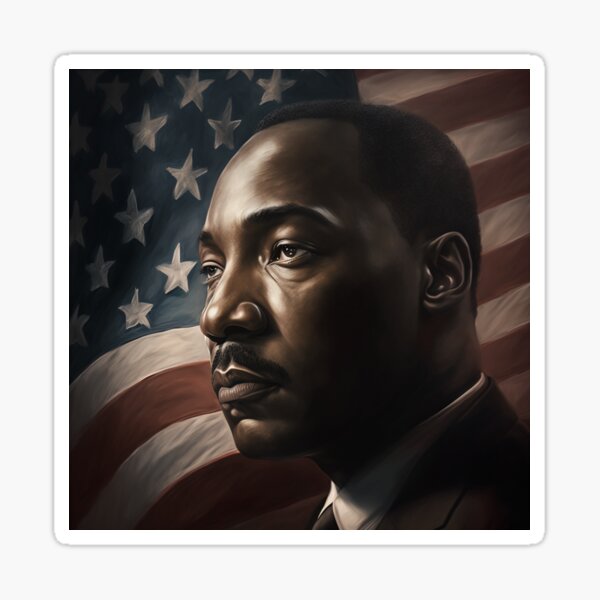 Artikel-Vorschau von Martin-Luther-King-Tag-Aufkleber, designt und verkauft von L-Media.