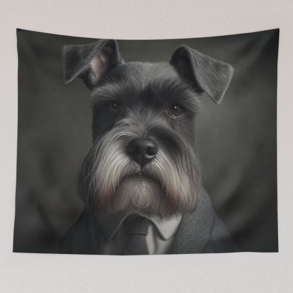 Item preview, Schnauzer Bored at Work designed and sold by IllReputes.