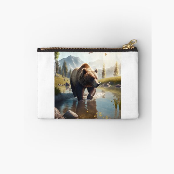 Item preview, Grizzly out and about fishing designed and sold by Globuwear.